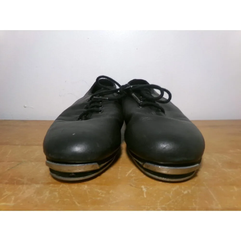Pre-Owned Dance Split Sole Buck Clogging Shoes Dancing Fair Kids 2.5M Black Oxf